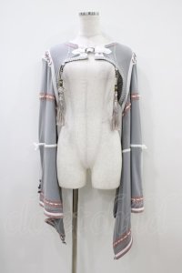 Ozz oneste / 流水羽衣天女振り袖ボレロ  グレー H-25-10-14-1044-OO-TO-KB-ZH