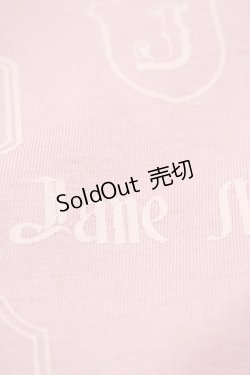 画像4: Jane Marple / ロゴプリントのスペアカラー付きTシャツ  ピンク H-25-10-14-1046-JM-TO-KB-ZH