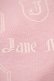 画像4: Jane Marple / ロゴプリントのスペアカラー付きTシャツ  ピンク H-25-10-14-1046-JM-TO-KB-ZH (4)