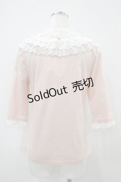 画像2: Jane Marple / レースカラー付カットソー  ピンク H-25-10-14-1047-JM-TO-KB-ZH