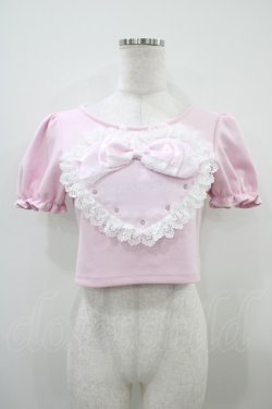 画像1: AVENCHUMU / Love heart's cake puff t-shirt  ピンク H-25-10-14-1048-LO-TO-KB-ZH