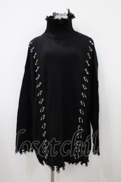 画像1: KILL STAR / Daith Knit Sweater M ブラック H-25-10-14-1057-SL-TO-KB-ZH