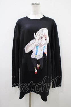画像1: QOOZA / 東京喰種×QOOZA鈴屋什造 L/S TEE  ブラック H-25-10-14-1058-0-TO-KB-ZH
