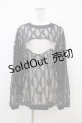 REFLEM / セパレートレースニット  ブラック H-25-10-14-1060-PU-TO-KB-ZH