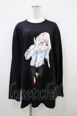 画像1: QOOZA / 東京喰種×QOOZA鈴屋什造 L/S TEE  ブラック H-25-10-14-1061-0-TO-KB-ZH