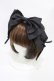 画像1: Starry by lilLilly / レースアップリボンバレッタ  ブラック H-25-10-14-1002-0-AC-KB-ZH (1)