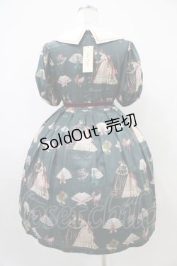 画像2: Leur Getter / Brilliant Lady袖付ワンピース M ロイヤルグリーン H-25-10-14-1015-LU-OP-KB-ZH