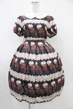 画像1: Leur Getter / Lace Icing Cookie袖付ワンピース  ブラック H-25-10-14-1016-LU-OP-KB-ZH