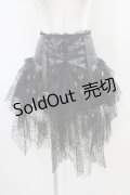 ACDC RAG / コルセット付きドット柄スカート  黒 H-25-10-14-1022-PU-SK-KB-ZH