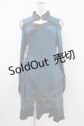 Ozz Croce / プリントアシメチュニックワンピース  グリーン H-25-10-14-1024-OO-OP-KB-ZH