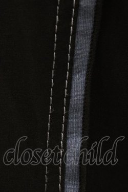 画像3: Rozen Kavalier / 刺繍襟配色アシメシャツワンピース  黒×青 H-25-10-14-1027-OO-OP-KB-ZH