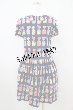 画像2: Jane Marple / Fruit Candyミニワンピース  ネイビー H-25-10-14-1028-JM-OP-KB-ZH