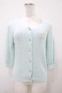 BABY,THE STARS SHINE BRIGHT / Sucre透かし編みカーディガン Free ミント H-25-10-15-056-BA-TO-NS-ZH
