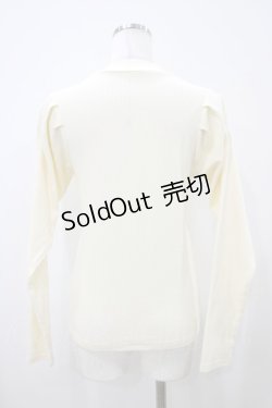 画像2: F&A / プチハイネックパワショルテレコトップス Free アイボリー H-25-10-15-059-LO-TO-NS-ZH