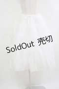 axes femme kawaii / ミディオーガンジーパニエ M オフ H-25-10-15-1025-AX-SK-NS-ZH