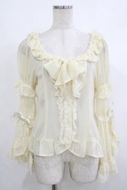 画像1: BABY,THE STARS SHINE BRIGHT / シフォンプリンセスドレスブラウス Free 生成り H-25-10-15-1028-BA-BL-NS-ZH