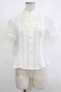 Angelic Pretty / 半袖宝石ブラウス(カットボイル) Free シロ H-25-10-15-1032-AP-BL-NS-ZH