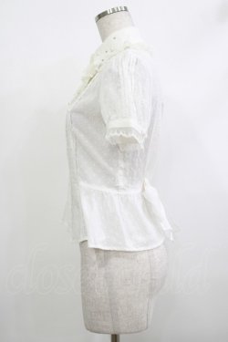 画像2: Angelic Pretty / 半袖宝石ブラウス(カットボイル) Free シロ H-25-10-15-1032-AP-BL-NS-ZH