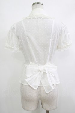 画像3: Angelic Pretty / 半袖宝石ブラウス(カットボイル) Free シロ H-25-10-15-1032-AP-BL-NS-ZH