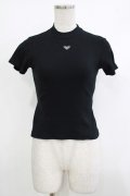 Honey Cinnamon / ハート刺繍リブトップス Free ブラック H-25-10-15-1033-LO-TO-NS-ZH
