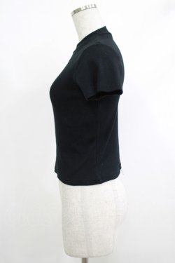 画像2: Honey Cinnamon / ハート刺繍リブトップス Free ブラック H-25-10-15-1033-LO-TO-NS-ZH