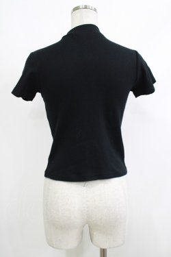 画像3: Honey Cinnamon / ハート刺繍リブトップス Free ブラック H-25-10-15-1033-LO-TO-NS-ZH