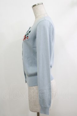 画像2: Fi.n.t / いちご刺繍カーディガン Free サックス H-25-10-15-1034-CA-TO-NS-ZH