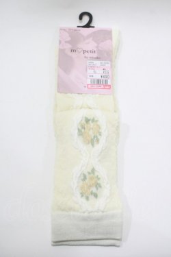画像1: m petit by misako / ECAMOVKバラレースソックス  アイボリー H-25-10-15-1041-LO-ZA-NS-ZH