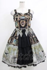 BABY,THE STARS SHINE BRIGHT / Mon Chouchou Hermitage柄Reineジャンパースカート Free ブラック H-25-10-15-1004-BA-OP-NS-ZH