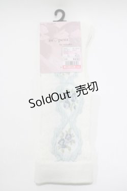 画像1: m petit by misako / ECAMOVKバラレースソックス  オフ H-25-10-15-1047-LO-ZA-NS-ZH
