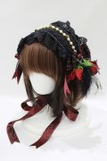 ALICE and the PIRATES / Sweet Devilヘッドドレス  ブラック/ボルドー H-25-10-15-1057-PA-AC-NS-ZH