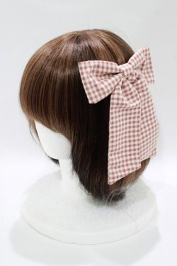 画像2: Maison de FLEUR / リボンバレッタ  ピンク H-25-10-15-1065-LO-AC-NS-ZH
