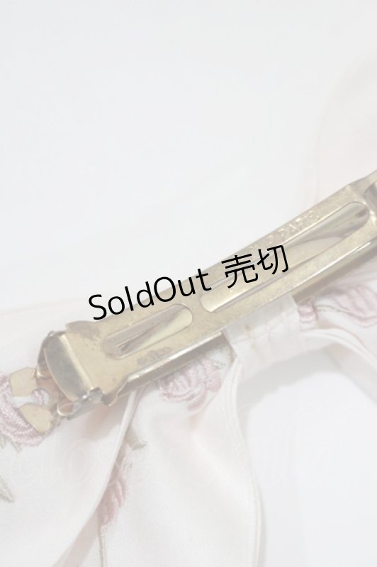 画像4: Maison de FLEUR / リボンバレッタ  ピンク H-25-10-15-1065-LO-AC-NS-ZH (4)