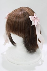Amavel / いちご摘みのフリルリボンバレッタ  ピンク H-25-10-15-1066-CA-AC-NS-ZH