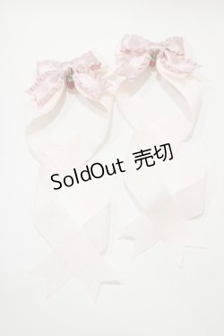 画像2: Amavel / いちご摘みのフリルリボンバレッタ  ピンク H-25-10-15-1066-CA-AC-NS-ZH