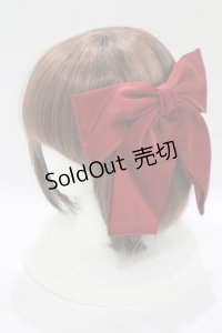 DearMyLove / ヒロインビッグリボンバレッタ  レッド H-25-10-15-1069-EL-AC-NS-ZH