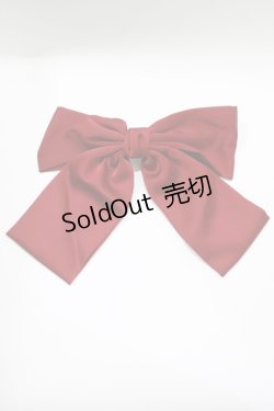 画像2: DearMyLove / ヒロインビッグリボンバレッタ  レッド H-25-10-15-1069-EL-AC-NS-ZH