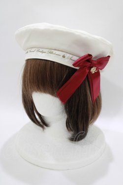 画像1: Amavel / リボン付ベレー  アイボリー H-25-10-15-1076-CA-AC-NS-ZH