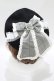 画像2: Swankiss / SX check ribbon beret  ブラック H-25-10-15-1079-CA-AC-NS-ZH (2)