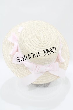 画像2: Amavel / リボン付カンカン帽  ピンク H-25-10-15-1080-CA-AC-NS-ZH