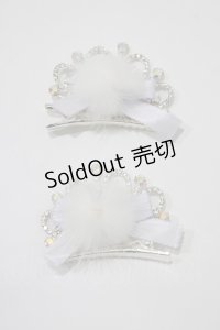 Ank Rouge / ぽんぽんティアラリボンクリップ  オフ H-25-10-15-1081-CA-AC-NS-ZH