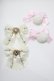 画像1: Amavel / Patisserie Porte Bonheurリボンクリップ  アイボリー/ピンク H-25-10-15-1082-CA-AC-NS-ZH (1)