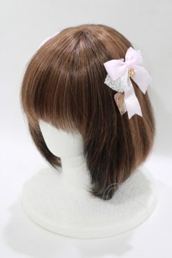 画像1: Amavel / Cherry Blossomダブルリボンクリップ  ピンク H-25-10-15-1083-CA-AC-NS-ZH
