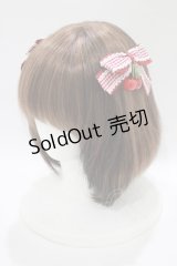 Amavel / ギンガムチェリーリボンクリップ   H-25-10-15-1085-CA-AC-NS-ZH