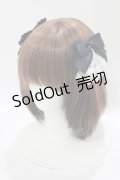 Amavel / ジャボ付Wリボンクリップ  ネイビー H-25-10-15-1087-CA-AC-NS-ZH