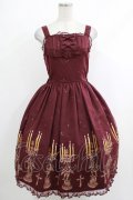 Innocent World / 天使の燭台聖歌隊リボンジャンパースカート M100cm丈 ボルドー H-25-10-15-1009-IW-OP-NS-ZH