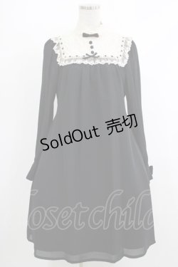 画像1: Innocent World / レース地ヨーク切替ワンピース M ブラック H-25-10-15-1012-IW-OP-NS-ZH