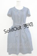 Franche Lippee / ウエストリボンワンピース M ブルー H-25-10-15-1014-LO-OP-NS-ZH