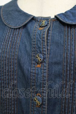 画像4: Franche Lippee / ウエストリボンワンピース M ブルー H-25-10-15-1014-LO-OP-NS-ZH
