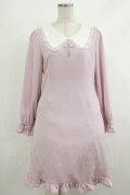 Ank Rouge / クロスワンポイントワンピース M ピンク H-25-10-15-1017-CA-OP-NS-ZH